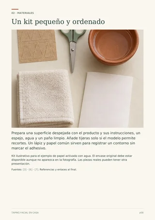 Tu kit de materiales · Página 8